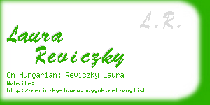 laura reviczky business card